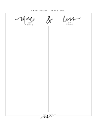 New Years Resolutions + Printable Worksheets - Life With Me