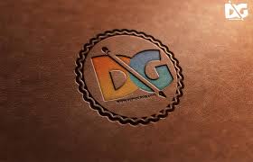 Brown Leather Logo Mockup Logo Mockup Logo Design Mockup Free Logo Mockup