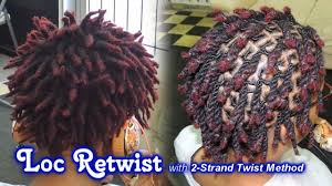Ok i'm doing all the research i can do about dreads. 571 Loc Retwist With 2 Strand Twist Method Style Demo Youtube
