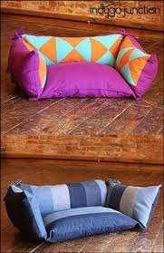 pieced pet pillow pdf sewing epattern dog or cat bed created from recycled denim or new fabric wit products pinterest diy dog bed dogs and pe dekoratif