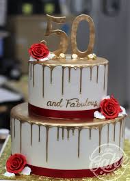 This link is to an external site that may or may not meet accessibility guidelines. Gold Elegant 50th Birthday Cake Novocom Top