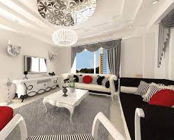 Siyah Beyaz Modern Salon Dekorasyonu Moda Dekorasyonlar Ev Icin Tasarim Evler Urun Tasarimi