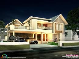 Modern Mixed Roof Home Plan In Kerala Kerala Home Design And Floor Plans 8000 Houses