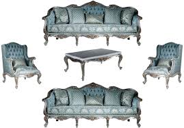 Le canapé convertible mark décorera un intérieur moderne et pourra accueillir plusieurs personnes. Casa Padrino Ensemble De Salon Baroque De Luxe Bleu Clair Argent 2 Canapes Et 2 Fauteuils Et 1 Table Basse Mobilier De Salon De Style Baroque Magnifique