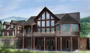 These house plans will get you started on your idyllic mountain retreat, complete with natural timber and stone accents, cozy covered porches, and this house has many options with its flexible floor plan, but the heart of the quaint home is found on the first floor with the kitchen, dining, and family. Rustic Mountain House Plan Walkout Basement Appalachia Render House Plans 79043
