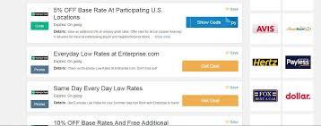 Enterprise Coupon Code 5 2019 Base Rate At Participating U S Locations Enterprise Car Rental Car Sharing Enterprise