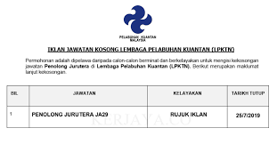 See more of kerja kosong kuantan on facebook. Jawatan Kosong Terkini Lembaga Pelabuhan Kuantan Lpktn Penolong Jurutera Kerja Kosong Kerajaan Swasta