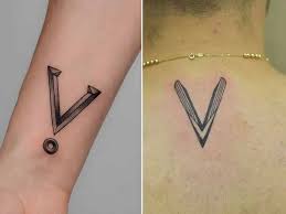 Aur ke naam ki jodi. V Letter Tattoo Designs 20 Trending Options In 2021
