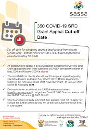 According to sassa, about 5 million people applied for the srd grant. Sassa Twitterren Hi Melo Brown You Can Appeal Your Declined R350 Grant Only If The Application Was Lodged For The Extention Period 01 Nov 2020 31 Jan 2021 Please Visit Https T Co Celo2bpxmf To Appeal Your Status Srdgrantextension
