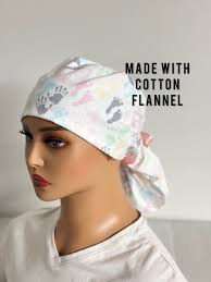 Pastel Baby Hands and Feet, Obgyn Scrub Cap, Lnd Nurse Scrub Cap, Scrub Cap  for Women