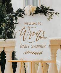 Acrylic Baby Shower Welcome Sign Baby Shower Decor Mulberry Market Designs