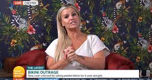 The i'm a celebrity winner told piers morgan and susanna reid that she's had difficulty landing any roles ever since that infamous this morning. Good Morning Britain Kerry Katona Says New Look S Children S Bikinis Left Her Gobsmacked Essex Live