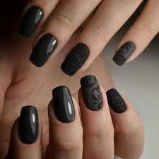 Geer explains that gel polishes are similar to nail gel and acrylic nails have similar results. 99 Trending Black Nails Art Manicure Ideas