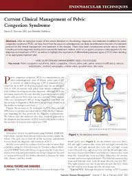 Pdf Current Clinical Management Of Pelvic Congestion Syndrome