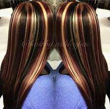 And as fall comes into full swing, red highlights in particular are on our radar. Trendy Hair Color Black Blonde Red 58 Ideas Hair Color For Black Hair Blonde Hair With Highlights Hair Color Highlights