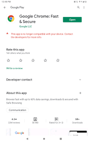 Chrome is short for the google chrome browser or the google chrome operating system. I Am Not Able To Update My Chrome App And When I Update It Shows It Is Not Compatible For Your Devic Google Chrome Community