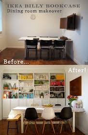 Interiors Transformation Ikea Billy Bookcase Dining Room Oyster Pearl Blog Lottie Storey Ikea Dining Room Dining Room Small Living Room Design Diy