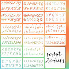 Alphabet & number lettering stencil pack of 2. Buy Letter Stencils For Scrapbooking 2 Inch Letter Stencil Small Alphabet Stencils Reusable Letters And Numbers Stencils For Painting On Wood Scrapbook Wall Cake Online In Turkey B0995724hs