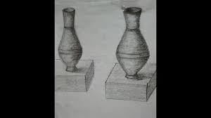 رسم قلة فخار طبيعة صامتة مع التظليل how to draw a pottery a silent nature with shading with a pencil youtube