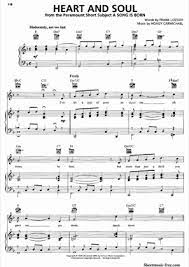 Contains printable sheet music plus an interactive, downloadable digital sheet music file. Heart And Soul Hoagy Carmichael Free Piano Sheet Music Pdf
