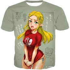Ahegao The Legend of Zelda Princess Zelda Inazuma T-Shirt