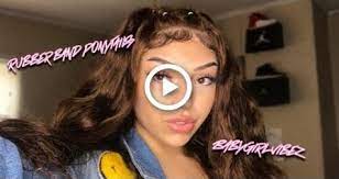Rubber Band Ponytails Baddie Hairstyles Ft Hairspells Rubber Band Hairstyles Baddie Hairstyles Hair Rubber Bands