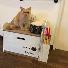 diy インテリア 猫好きさん必見 実用的 こんなの欲しかった 猫ちゃん用収納付きベッドෆ 収納付きベッド 猫 インテリア 猫 おもちゃ