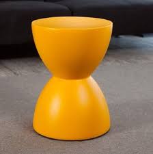 Calie Hourglass Table Stool Yellow Modern Side Tables And Accent Tables Table Stool Modern Side Table Side Table