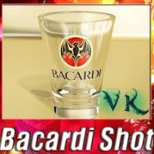 Bacardi rum glasses with bacardi writing in relief. Bacardi Glass Stlfinder
