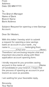 Jan 31, 2021 · bank account reopen letter in english. Write A Letter To Manager Of Your Near By Bank Requesting Him Her To Open Sb Accountwrite In An Order Brainly In