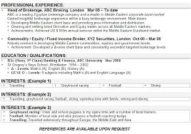 hobbies and interests sample resume