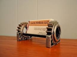 Silver gray glitter texture black accent desk business card holder. Industrial Design Business Card Holder Business Card Display Welding Projects Metal Business Cards Business Card Displays