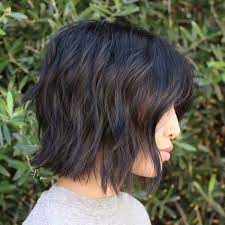 Black And Brown Wavy Bob Short Layered Haircuts Short Hair With Layers Thick Hair Styles