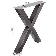 Dans les 2 cas, cela vous permettra de recevoir de nombreux invités lors de vos repas. 2 X Cross Shape Table Legs Black Clear Handmade Coffee Bench Legs Metal Steel Ebay