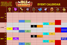 Idle Heroes Event Calendar 2022 Event Calendar June 28Th Ridleheroes - Mobile Legends