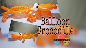 How to Make Balloon Crocodile - YouTube