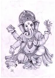Ganesha Simple Drawing Ganesha Drawing Drawings Sketches