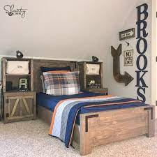 Instead, you'd need to put baskets under the bed to hold any excess goodies you're struggling to find a proper storage area for. Diy Modern Farmhouse Platform Bed Shanty 2 Chic
