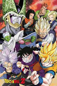 Tenkaichi tag team (2010) dragon ball z tenkaichi tag team was released on august 2010 by bandai namco, exclusively for the psp. Amazon Com Dragonball Z Tv Show Poster Print Cell Saga Characters Size 24 X 36 Home Kitchen