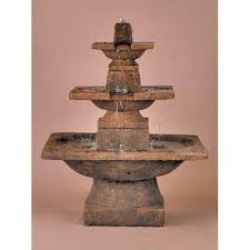 The three tier longvue fountain is an elegantly designed fountain. 3 Tier Quadrate Outdoor Water Fountain