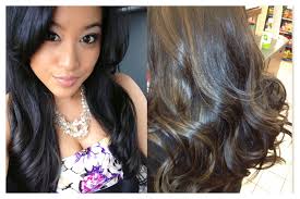 Bye Bye Natural Jet Black Hair Hello Caramel Highlights For The Summer Hair Beauty Lighter Hair Hair