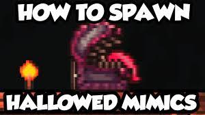 Terraria 1.3 - How To Spawn Hallowed Mimics, A New Terraria 1.3 Monster!  [Key of Light] - YouTube
