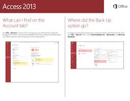Quickstart Microsoft Access 2013