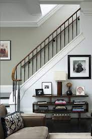 Side Table On The Front Of Stair Simple Design Style Stairs In Living Room Stairs Design Stairs