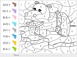 Paint Color By Numbers Addition And Subtraction Worksheet For Education Sto Kindergarten Coloring Pages Color Worksheets Coloring Worksheets For Kindergarten