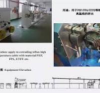 PTFE Cable Extrusion Production Line / High Temperature Wire Making Machine