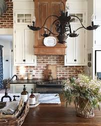 Inspirational interior design ideas for living room design, bedroom design, kitchen design and the entire home. Love Brick And Wood And Cream Kitchen Farmhouse Kitchen Decor Rustic Farmhouse Kitchen Beautiful Kitchen Cabinets