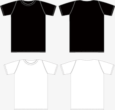 Vector Black And White T Shirt Template Front And Back Png And Vector Free T Shirt Design Black And White T Shirts T Shirt Design Template