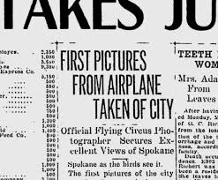 Now we're seeing the founding fathers civil war is coming? 100 Years Ago In Spokane First Aerial Pictures Of City Show Downtown From Eyes Of Flying Circus Aviators The Spokesman Review