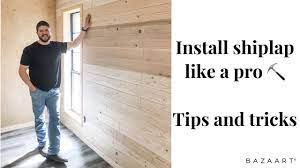 Shop reclaimed barn wood and shiplap from home depot! How To Install Shiplap Wall Tips Tricks Youtube